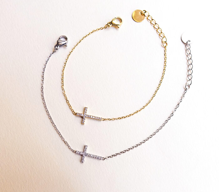 Bracelet croix brillante – Image 4