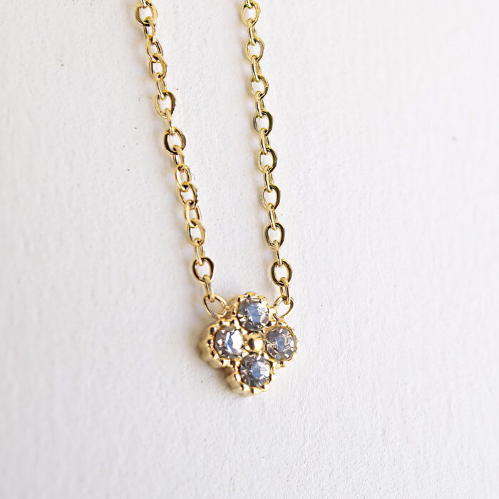 Collier trèfle doré ou argenté – Image 4