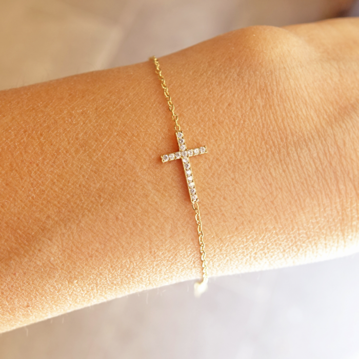 Bracelet croix brillante – Image 3