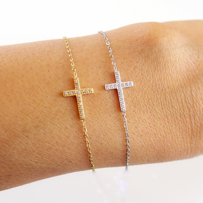 Bracelet croix brillante – Image 6