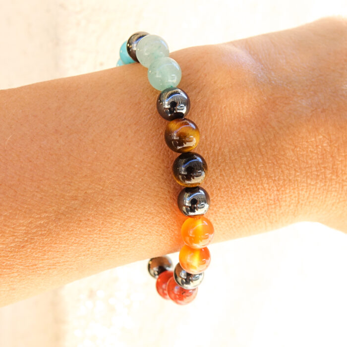 Bracelet "7 CHAKRAS"+ Hématite magnétique