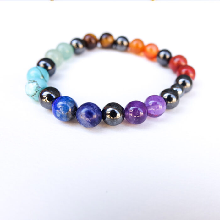 Bracelet "7 CHAKRAS"+ Hématite magnétique – Image 6