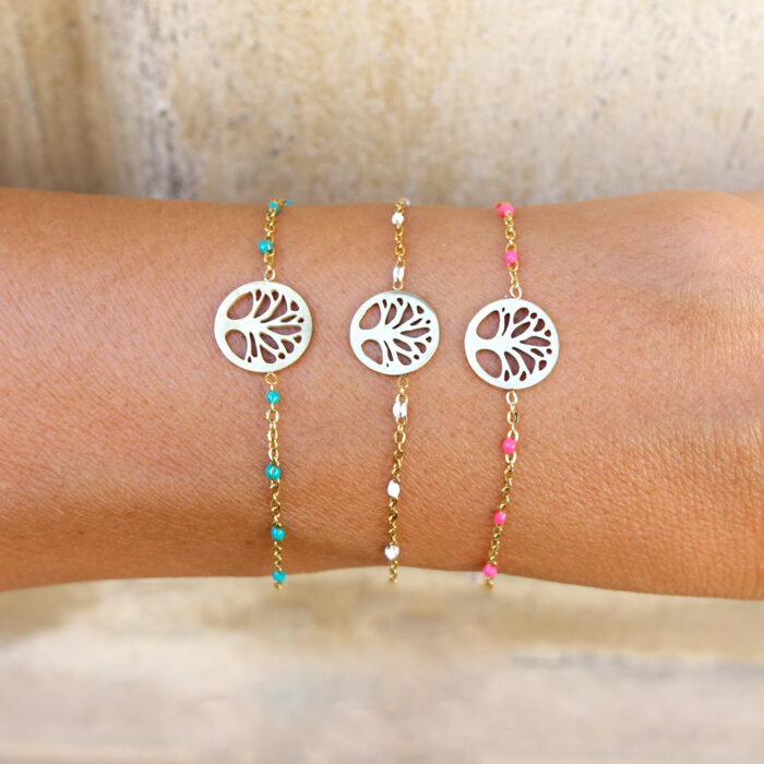 Bracelet Arbre de vie avec chaîne rosaire