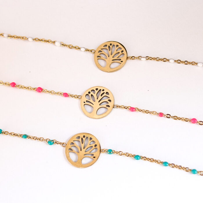 Bracelet Arbre de vie avec chaîne rosaire – Image 2