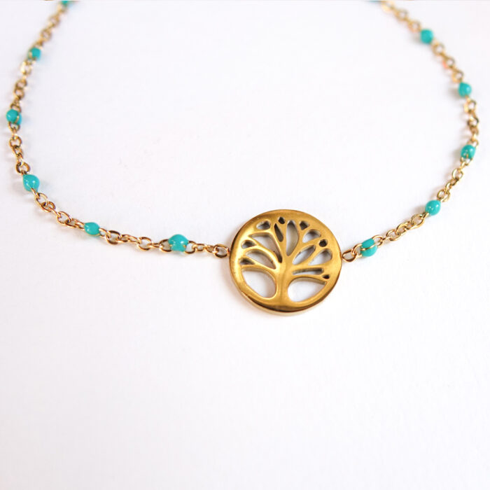 Bracelet Arbre de vie avec chaîne rosaire – Image 4